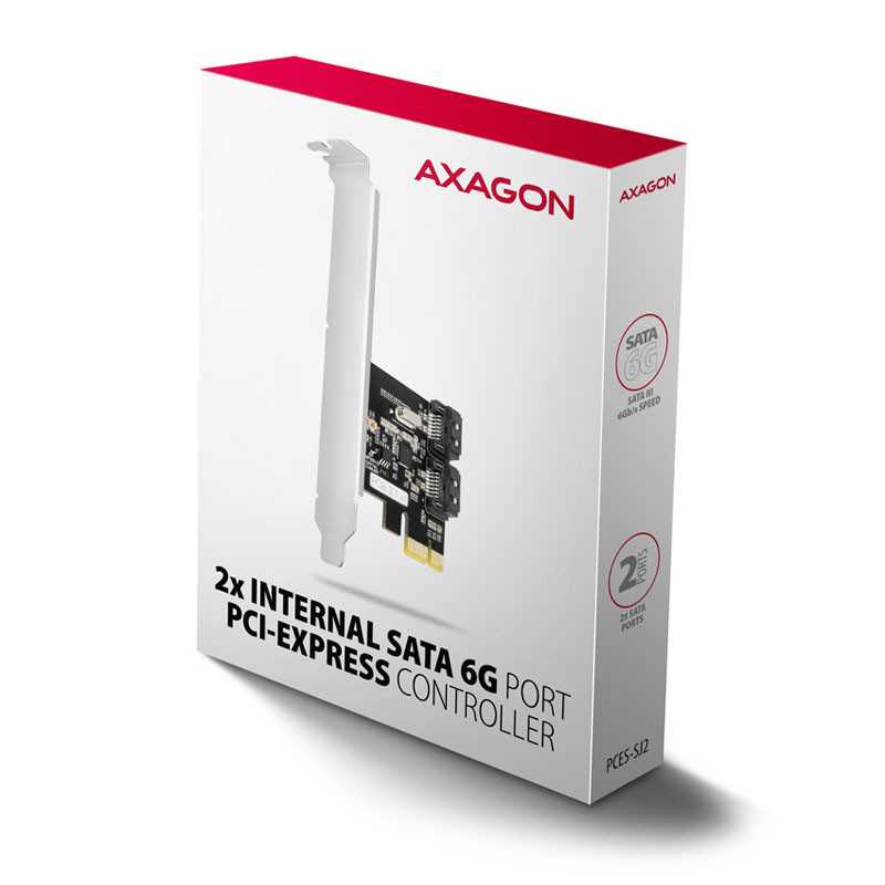 Controleur PCI Express AXAGON PCES-SJ2 SATA III x2