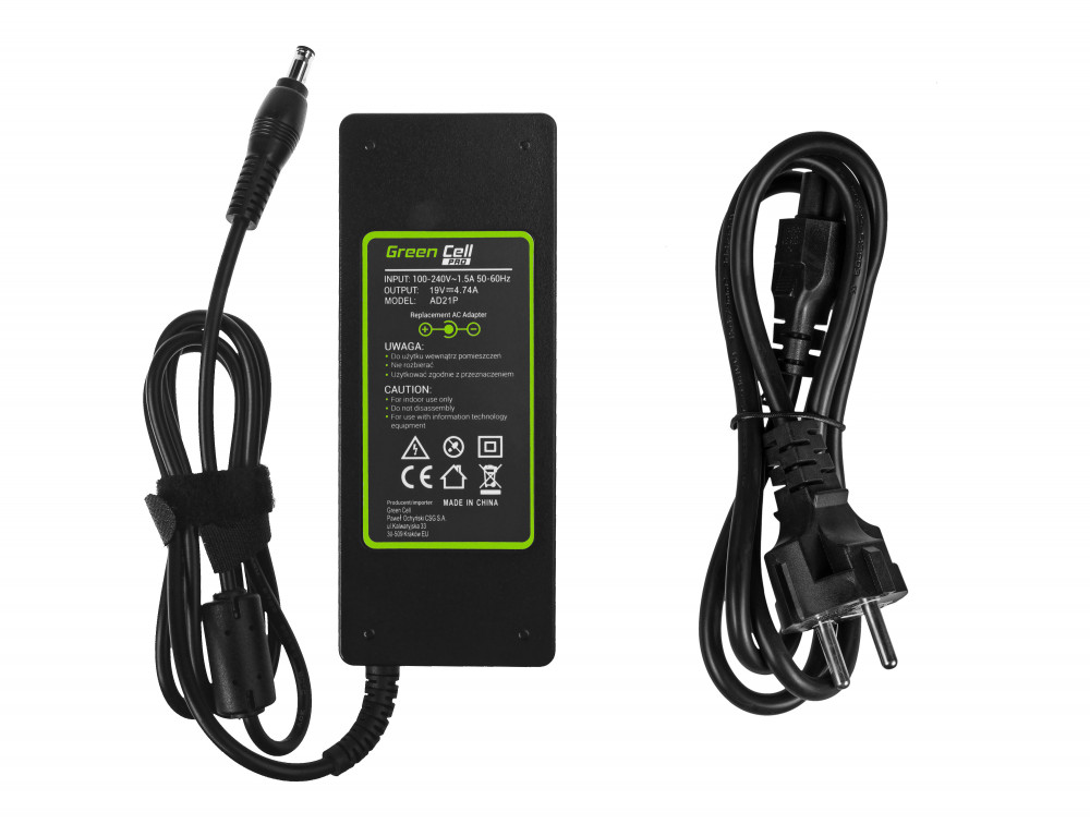 Chargeur secteur Greencell AD21P pour portable Samsung 19V 90W 4.74A 5,5x3.0mm