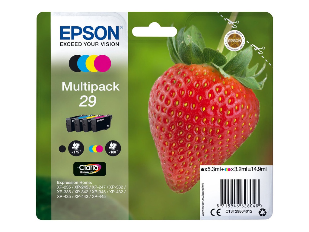 Cartouche Epson Pack 29 175 Pages