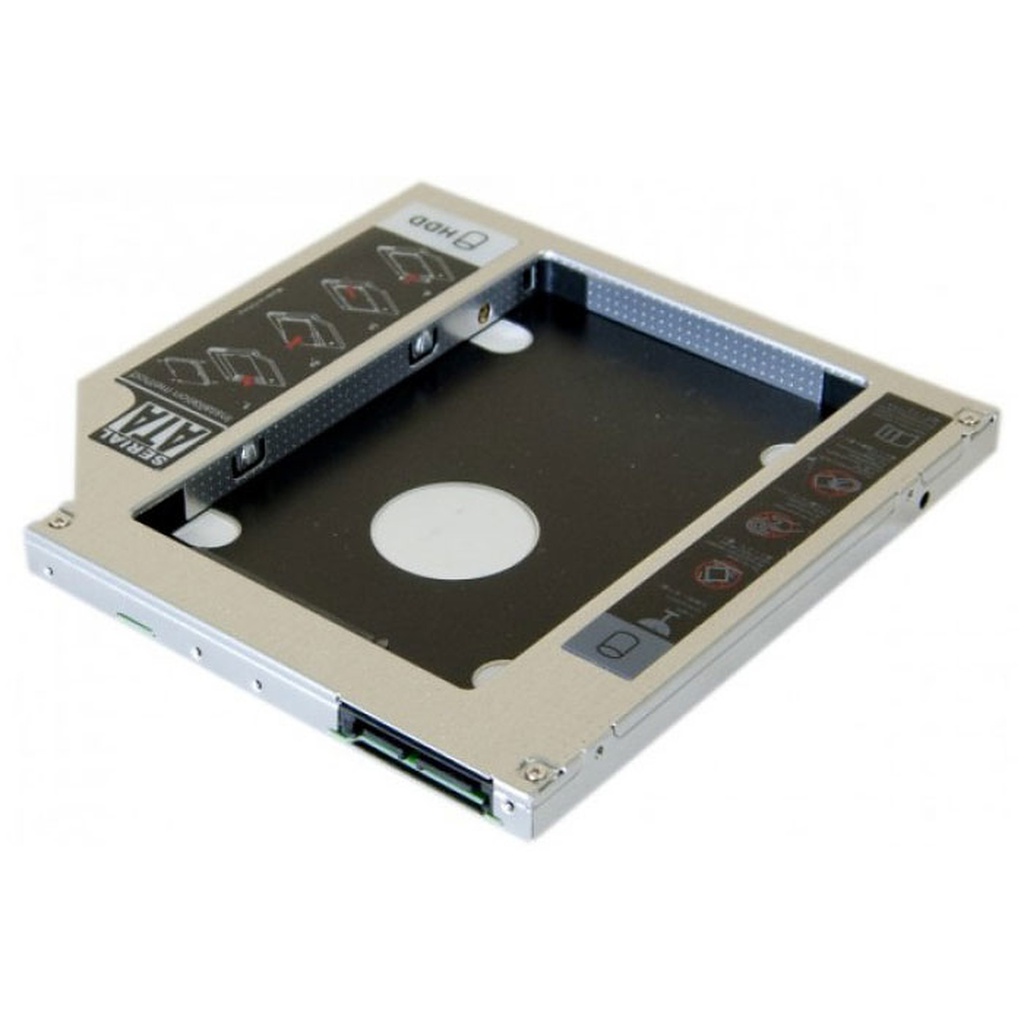 Adaptateur HDD/SSD 2.5" pour emplacement graveur Slim 9.5mm