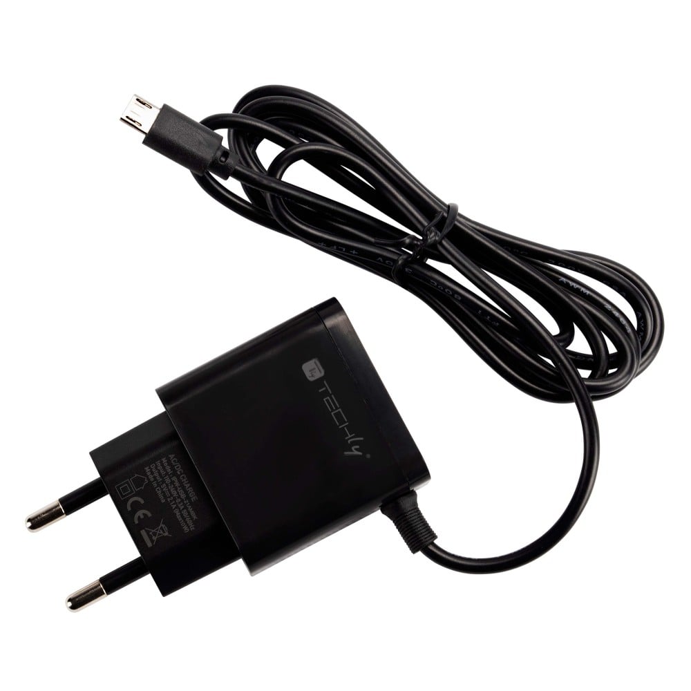 Chargeur secteur avec câble Micro Usb 1.20M 2.4A 5V