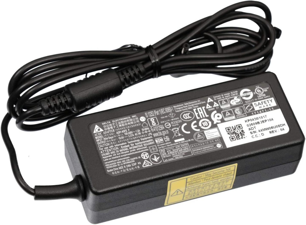 Chargeur secteur Original pour portable Acer KP.04501.017/ KP.04503.011 45W 19V 3.0x1.1x7.7mm (sans câble tripolaire)