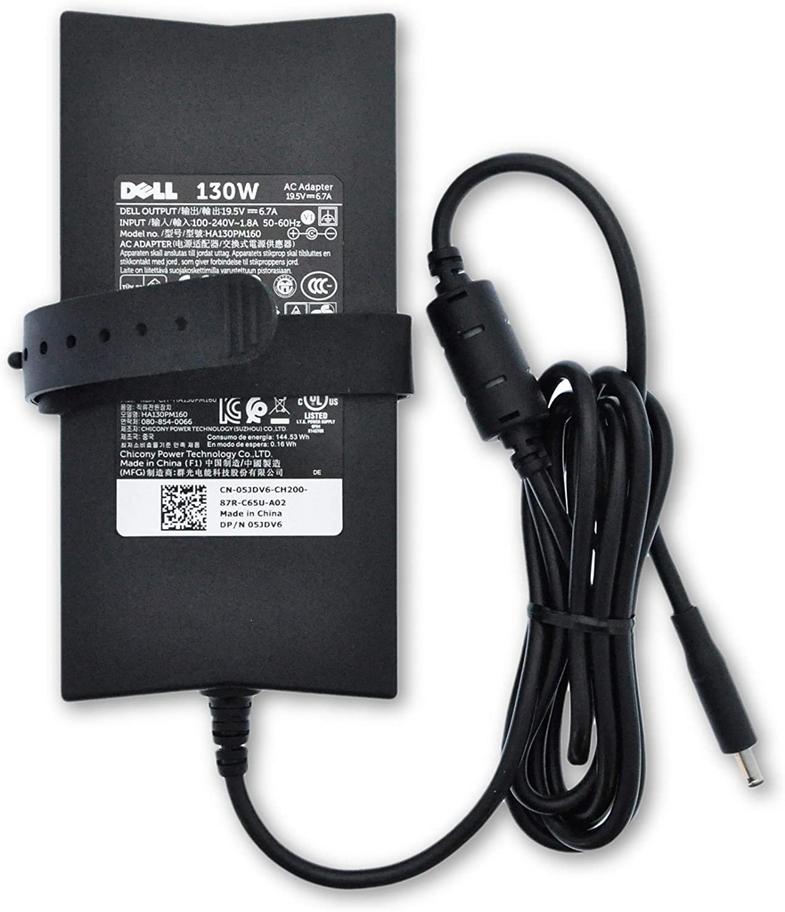 Chargeur secteur Original pour portable Dell M1MYR 130W  19.5V 4.5 x 3.0 mm ( sans câble tripolaire)