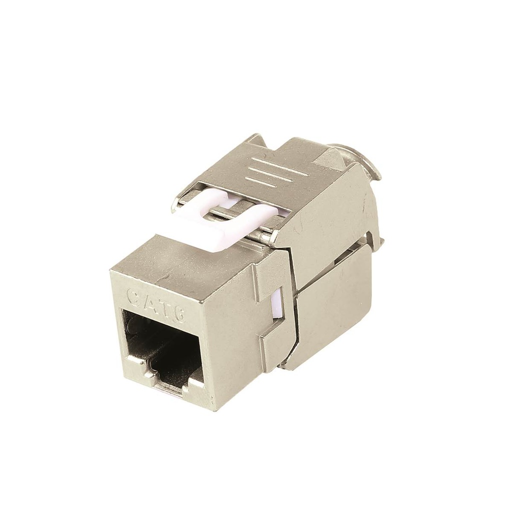 Embase RJ45 à sertir monobrin type KEYSTONE Cat 6 STP POE+