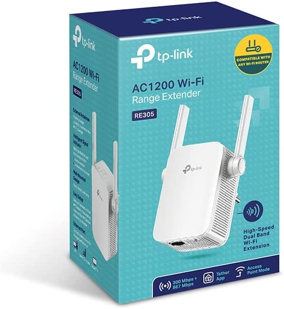 Point d'acces Wifi/Répéteur AC1200 TP-Link RE305 Bi Band Format Prise