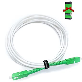 Câble Fibre Optique SC-APC/SC-APC Orange/Bouygues/SFR 1M