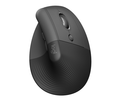 Souris Verticale sans fil Logitech Lift Business pour droitier couleur graphite noir