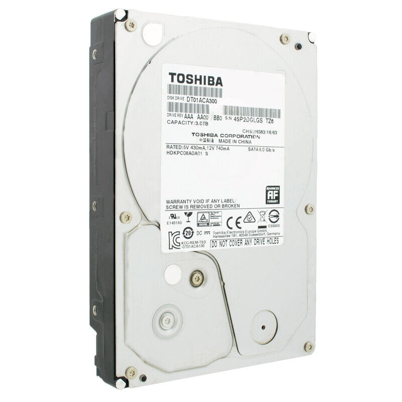 3To SATA III 3.5" 64Mo 7200T Toshiba DT01ACA300