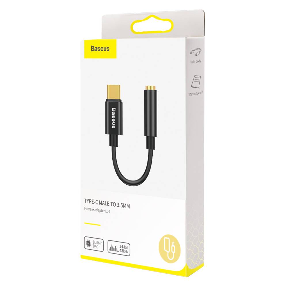 Adaptateur USB Type C Male vers Jack 3.5 Femelle Baseus L54