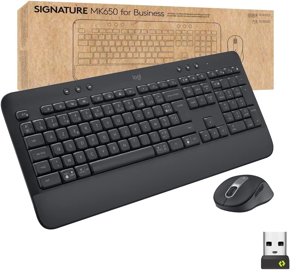 Clavier + Souris sans fil Logitech MK650 Signature Bluetooth