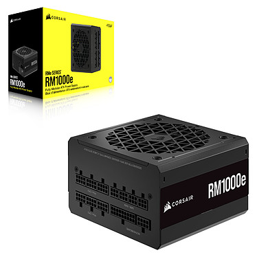 Alimentation 1000W modulaire Corsair RM1000E 80+ Gold