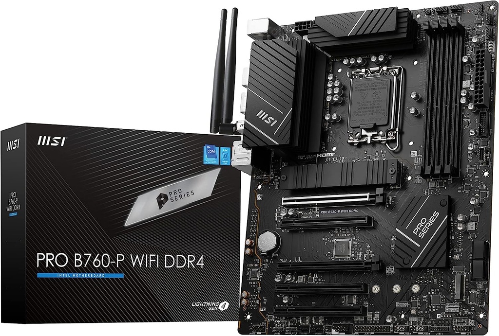 Carte mère ATX MSI Pro B760-P WIFI DDR4 (Socket 1700)