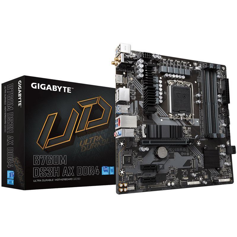 Carte mère Micro-ATX Gigabyte B760M DS3H AX DDR4 (Socket 1700)