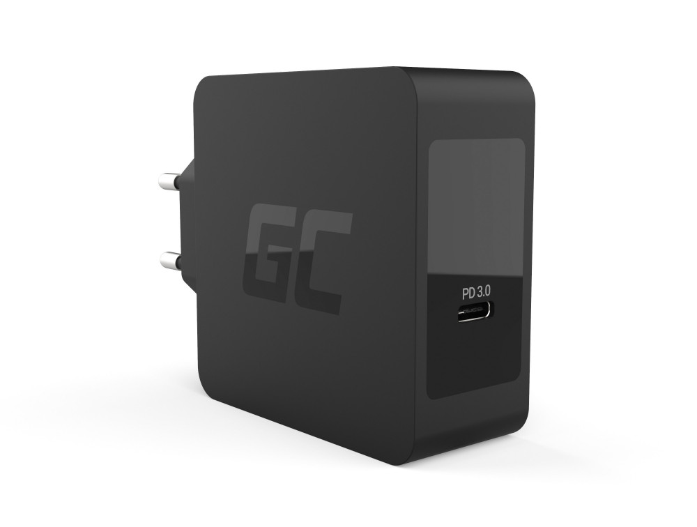 Chargeur Secteur Universel Greencell USB Type C PD 60W avec câble USB-C inclus