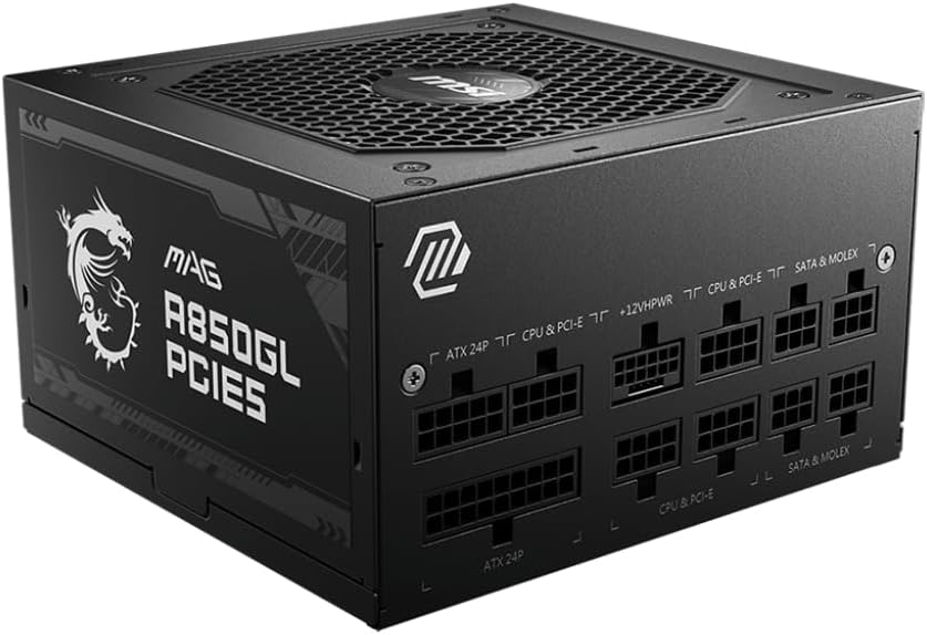 Alimentation 850W Modulaire MSI A850GL ATX 3.0 80+ Gold