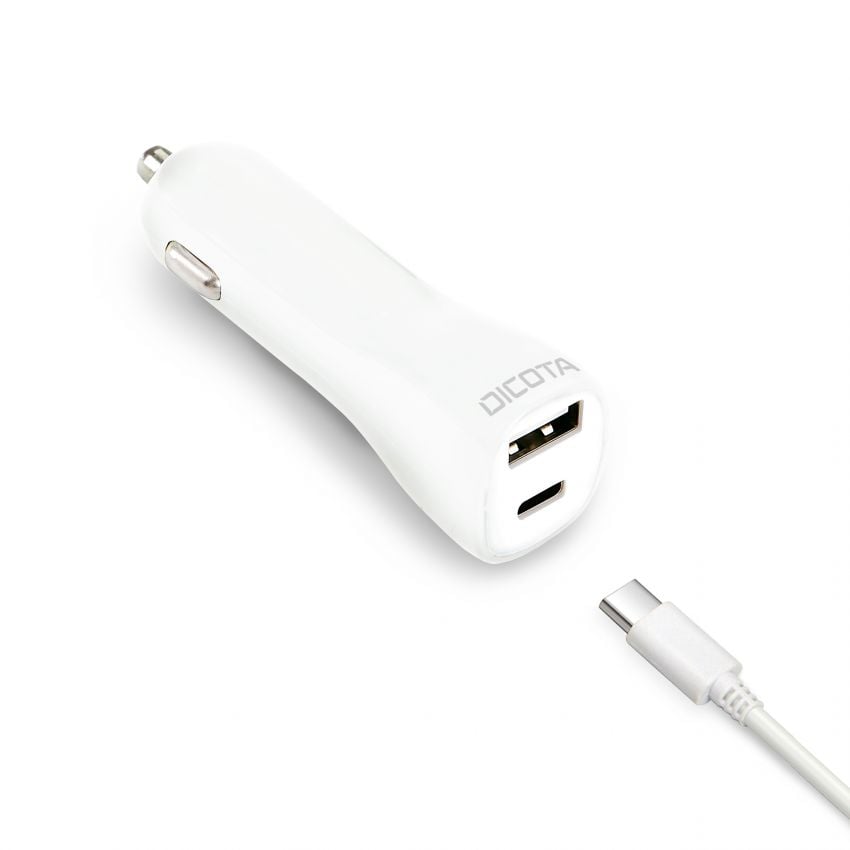 Chargeur allume cigare Dicota  1 Port USB + 1 Port Type C 45W Dicota + 7 embouts