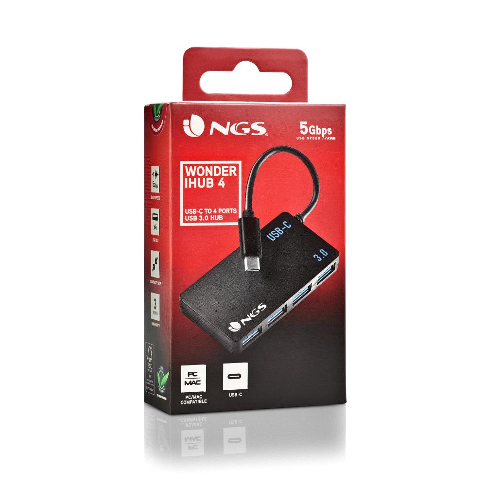 Hub USB Type C 4 Ports USB 3.0 NGS Wonder iHub4