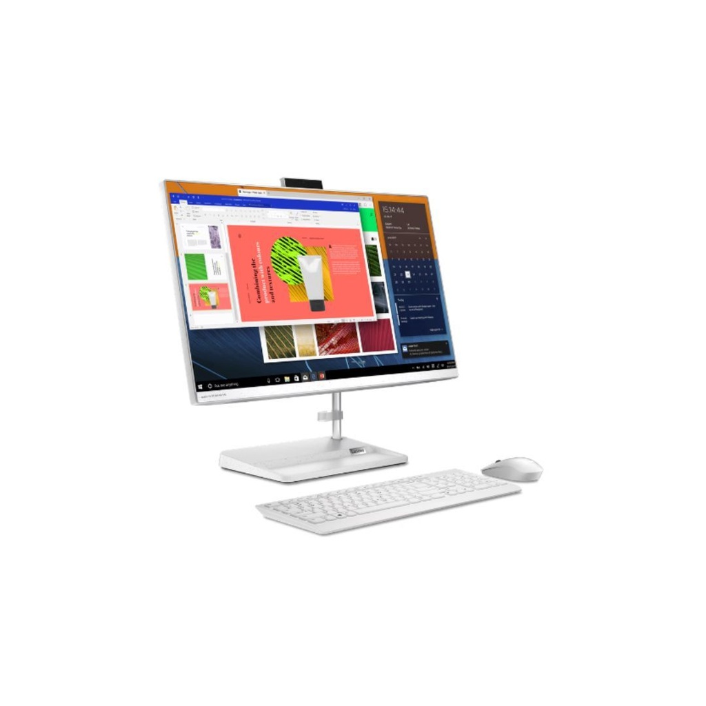 AIO 23.8" Lenovo Blanc IdeaCentre 3 AMD Ryzen 5 7430U/8Go/SSD 512Go/Full HD/ Windows 11 Familial