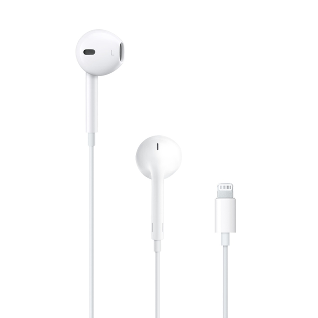 Ecouteurs filaires Apple Earpods Lightning blancs