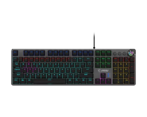 Clavier filaire mécanique MSI GK310 RGB Noir