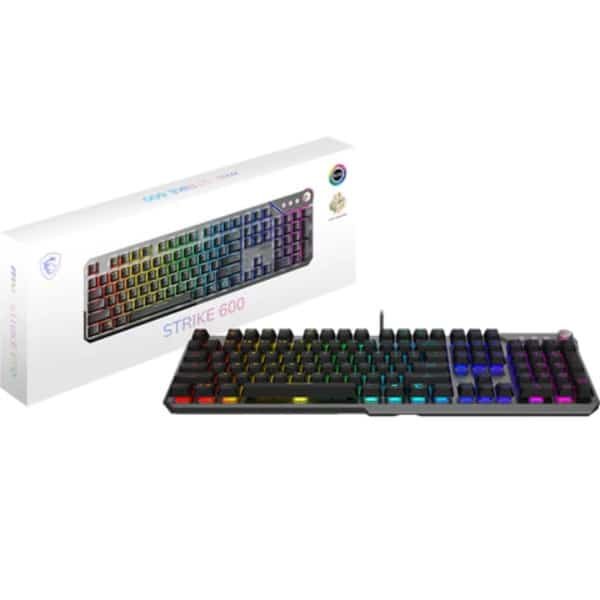 Clavier filaire MSI Strike 600 RGB Noir