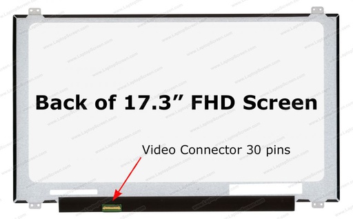 [52100202] Dalle 17.3" N173HCE-E31 REV C1/C4 1920x1080 30Pins