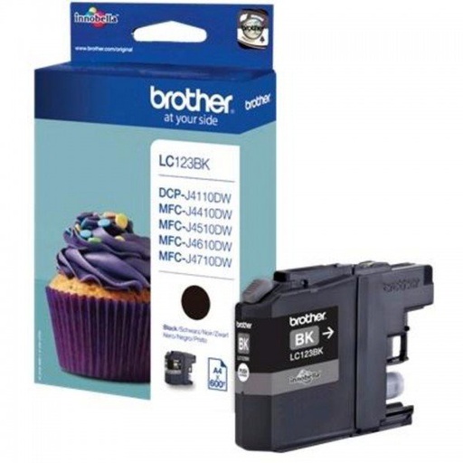 [LC123BK] Cartouche Brother LC123BK Noir 600 Pages