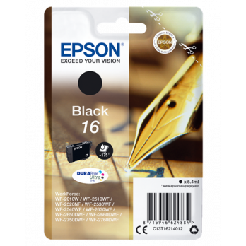 [20CJ2271] Cartouche Epson 16 Noir 175 Pages