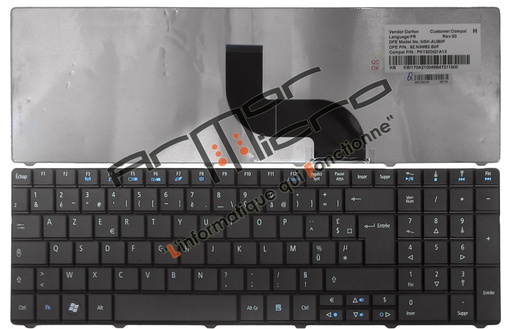 [CLA065] Clavier pour portable Acer PK130PI1B14 MP-09G36F0-6981W NK.I1713.033