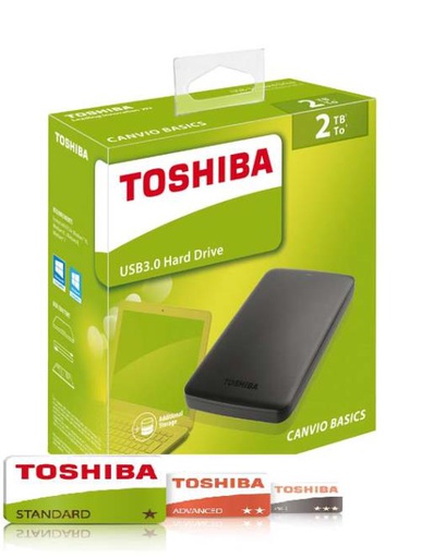 [HDTB520EK3AA] Disque Dur Ext. 2To USB3.0 Toshiba Canvio 2022 2.5"