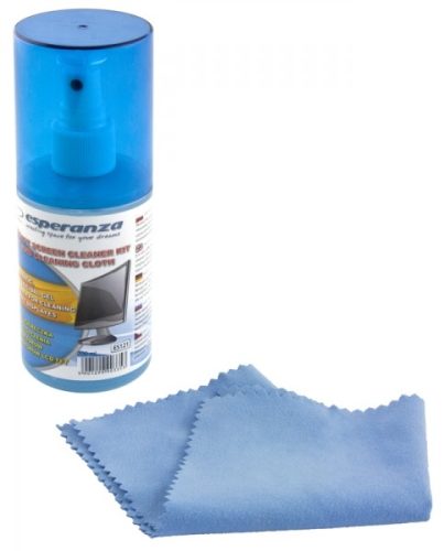 [ES121] Kit de nettoyage ES121 Esperanza Spray 200ml + Chiffonette en microfibres