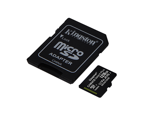 [SDCS2/128GB] Memoire Micro SDXC 128Go Class 10/UHS-I(U1) Kingston Canvas Select Plus