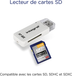 [INCRSDNRP] Lecteur de carte externe SDXC/Micro-SD Integral USB 2.0