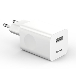 [CCALL-BX02] Chargeur secteur 1 port USB Quick Charge Blanc Baseus