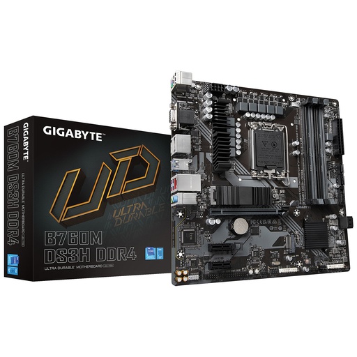 [B760M DS3H DDR4] Carte mère Micro-ATX Gigabyte B760M DS3H DDR4 (Socket 1700)