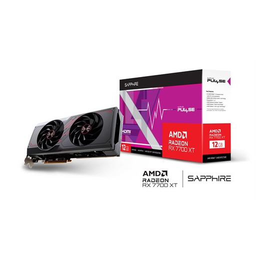 [11335-04-20G] AMD Radeon RX7700XT Sapphire Pulse Gaming OC 12Gb GDDR6