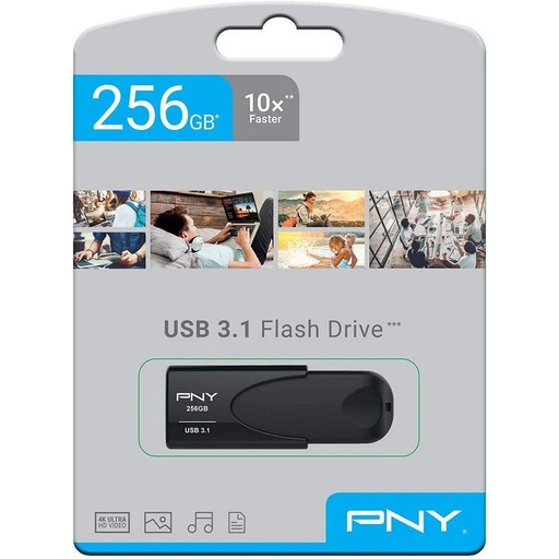 [FD256ATT431KK-EF] Cle USB 256Go PNY Attache 4 USB3.2 Gen1