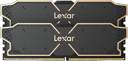 [LD5U16G60C38LG-RGD] 32Go (2x16Go) DDR5 6000Mhz CL38 Lexar Thor Noires LD5U16G60C38LG-RGD