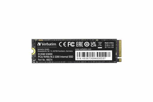 [49374] SSD 512Go M.2 (2280) Nvme PCI-E 3.0 Verbatim Vi3000