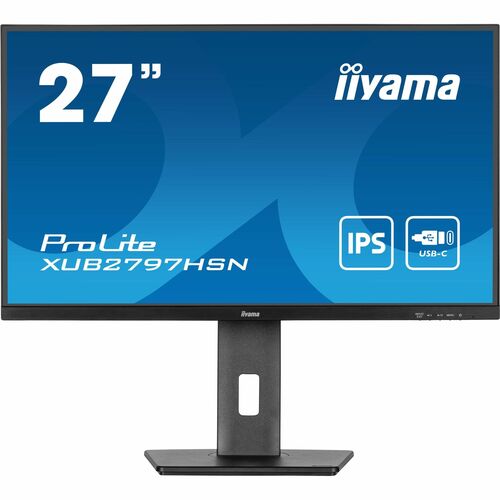 [XUB2797HSN-B2] Moniteur 27" IIyama XUB2797HSN-B2 avec USB-C dock et RJ45 ( LAN )- Full HD 100Hz Dalle IPS 1 Ms