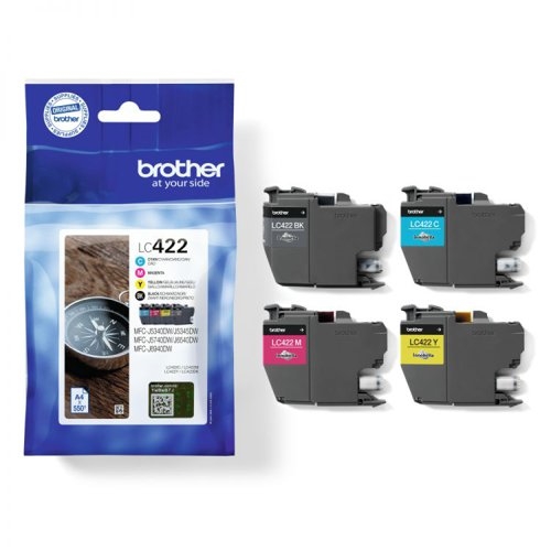 [LC422VAL] Cartouche Brother Pack LC422 (jusqu'à 550 pages)