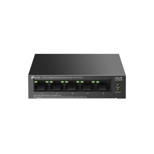 [LS105GP] Switch 5 Ports Manageable Tp-Link LS105GP Omada Gigabit POE+