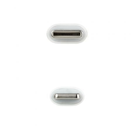 [10.10.0602] Câble USB Type C vers Lightning M/M 1m Nanocable Blanc