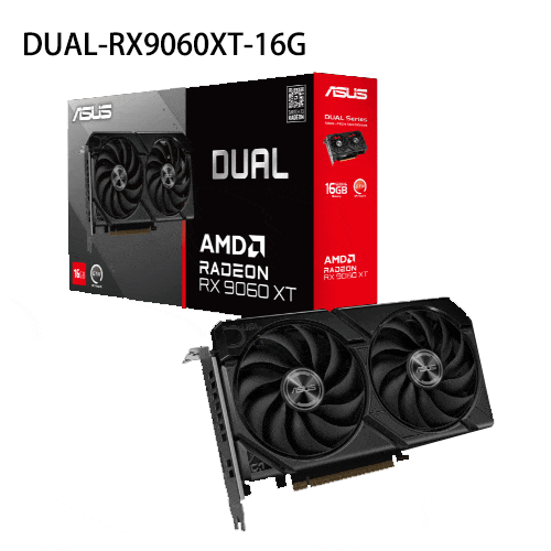 [90YV0LG2-M0NA00] AMD Radeon RX9060XT Asus Dual 16Gb GDDR6