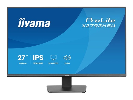 [X2793HSU-B1] Moniteur 27" IIyama X2793HSU-B1 Full HD 120Hz Dalle IPS 1 Ms